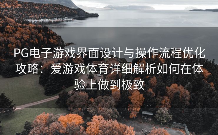 PG电子游戏界面设计与操作流程优化攻略：爱游戏体育详细解析如何在体验上做到极致